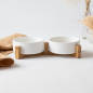 Preview: Bambus-Holzgestell mit Keramikschlüssel